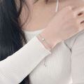 wholesale S925 Sterling Silver Cross-Border Oval Moissanite Bracelet for Women, Simple and Fashionable, Light Luxury, Korean Style, Niche Design, Trendy and Unique-0-3