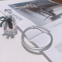 wholesale 999 Silver Solid Push-Pull Matte Vintage Craft Handmade Bracelet for Women, Duan Yin TikTok Viral Bangle-15g each (1000053) Pure Silver