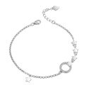 wholesale S925 Sterling Silver Korean Fashion Star Bracelet for Women, Minimalist and Versatile Small Design Hand Accessory Christmas Gift-0-4