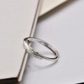 wholesale S925 Sterling Silver Korean Style Feather Ring for Women, Forest-Inspired Minimalist Adjustable Open Ring for Students, Non-Tarnish-0-3