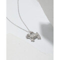 wholesale S925 sterling silver 502 Korean version ins niche design plush series dog texture pendant necklace for women-0-1