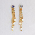 wholesale S925 Sterling Silver Summer New Japanese Style Elegant Long Tassel Premium Earrings-0-3