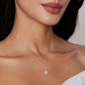 S925 Silver Geometric Square Pendant Necklace for Women-0-1