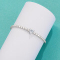 wholesale S925 Sterling Silver Minimalist, Stylish, and Light Luxury Moissanite Bracelet for Women, Small and Niche Design, Versatile Hand Accessory Wholesale-0-1