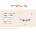 S925 Sterling Silver Moissanite Women's Eternal Necklace, Fashionable and Versatile-0-6