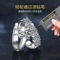 Sterling Silver Moissanite Earrings, Ear Studs, Ear Clips, Luxury High-End Cross-Border Wholesale Hot Sale-0-1