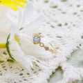 wholesale S925 Silver Plated 14K Gold, Labradorite and Amazonite Ring, Vintage and Luxurious-0-3
