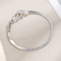wholesale S925 Sterling Silver Snake Chain Fashion Popular Versatile Double Ring Bracelet for Women, Niche Design Gift for Girlfriend Wholesale-0-2