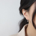 wholesale Metal S925 Sterling Silver, Korean Style, Minimalist Heart Ear Clips for Women-0-2