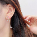 wholesale S925 sterling silver minimalist and stylish gourd earrings for women, perfect for daily wear and commuting-0-4
