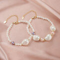 wholesale S925 Sterling Silver Irregular Pearl Beaded Bracelet with Factory Direct Sales-0-3