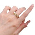 wholesale 925 Silver Gold-Plated Openwork Vintage Ring, BuBu Style, Light Luxury Fashion Jewelry for Women-0-4