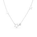 wholesale S925 Sterling Silver Star Necklace Fashion Classic Five-Point Star Retro Elegant Temperament INS Style Collarbone Chain Gift-0-4