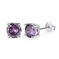 wholesale S925 Sterling Silver Zodiac Birthstone Zircon Stud Earrings, Cross-Border Bestseller, Direct from Manufacturer-0-6