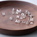 wholesale Metal S925 sterling silver ear studs 26 letters of the alphabet ear jewelry, E0711-0-3