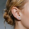 wholesale S925 Sterling Silver Eu Blue Opal Star Earrings For Women, Wholesale, Light Luxury, Niche, High-end-0-3