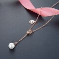 wholesale S925 silver rose gold minimalist Japanese style playful emoji happy smile pendant pearl choker necklace for women-0-3