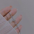 wholesale S925 Sterling Silver Planet Bracelet for Women, Ins Style Small Unique Design Elegant Jewelry Birthday Gift for Girlfriend-0-4