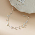 wholesale 990 Sterling Silver Fresh and Sweet Ins Style Niche Design Exquisite Beaded Fringe Bracelet Anklet S7720-0-3