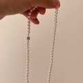wholesale S925 Sterling Silver Magnetic Clasp Round Swarovski Pearl Bracelet Hand-strung Beaded Audrey Hepburn Style Pearl Necklace Collarbone Chain-0-4