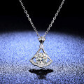 S925 Silver Pendant Moissanite Necklace for Women-0-3