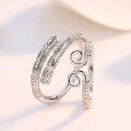 wholesale S925 Sterling Silver Hit Black Myth: Wukong's Band of Restraint Couple Rings, Golden Cudgel-Inspired Creative Vintage Ring Set-0-2