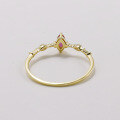 wholesale 18K Gold Jewelry Fashion Trend Niche Versatile Luxury Hollow Ruby Full-Cut Diamond Ring-0-3