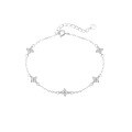 wholesale S925 Sterling Silver Starry Clover Bracelet,-0-0