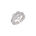 wholesale S925 Silver Tide Xiaobai Ultra-Sparkling Micro-Paved Heart Ring for Women, Small and Niche Sense of Luxury, Personalized Internet-Famous Openable Ring-0-4