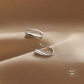 wholesale 999 Silver Exquisitely Small and Minimalist Versatile Niche Design Minimalist Style Waterdrop Ear Hook M06018-0-0