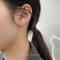 wholesale S925 Sterling Silver Small Unique and Chic Ins Fashion High-end Butterfly Bead Stud Earrings M05852-0-0