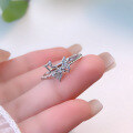 wholesale S925 Sterling Silver Yaxi New Butterfly Ring for Women, Adjustable Luxury Fashion Elegant Inlaid Band-0-2