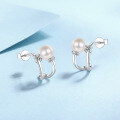 wholesale S925 Sterling Silver Ear Studs Moissanite Earrings Freshwater Pearl Earrings New Fashion Korean Style Ready-to-Ship Wholesale-0-2