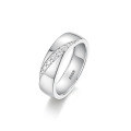 wholesale S925 Sterling Silver Moissanite Men's Ring Wide Band Channel Set Design Simple and Fade-Resistant Cross-Border Best Seller Ready Stock-0-4
