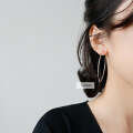 wholesale S925 Sterling Silver Korean Style Minimalist Circle Earrings Women's Ins Simple Earring Earrings-0-2