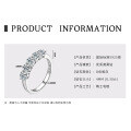 S925 Sterling Silver D Color Moissanite Ring, Sparkling Starry Design-0-7