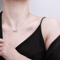 S925 Silver 2025 New Bow Ribbon Classic Unisex Necklace-0-2