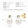 S925 Sterling Silver Light Bulb Freshwater Pearl Earrings-0-7