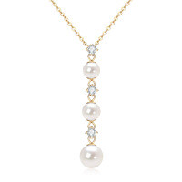 S925 Sterling Silver Simple Single Freshwater Pearl Pendant-Style K [Clearance Sale with Free Shipping]  925 Silver