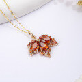 wholesale 18K Rose Gold Maple Leaf Pendant European and American Fashion Direct Factory Sales Cross-Border Hot Style Available for Dropshipping-0-3