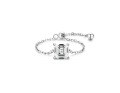 wholesale S925 Sterling Silver Light Luxury Set with Simulated Diamond Zircon Ring for Women, Open Adjustable Chain Ring,Ins Style Silver Jewelry-0-9