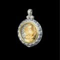 wholesale Metal: 925 Silver Gold Plated Pendant with High Carbon Diamond, Bodhisattva Baby Buddha, Peace Buckle, Unisex Pendant-0-2