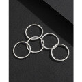 wholesale 999 pure silver minimalist ring for women, small and unique design, solid silver smooth surface, luxurious and high-end, index finger or pinky ring, matching couple bands-0-0