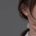 wholesale S925 Silver Pearl Series French Small Hook Earrings, Minimalist Summer Ear Cartilage Stud for Women M01902-0-2