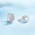 wholesale Sterling Silver S925 Full Moissanite Minimalist Ear Clips, Versatile and Luxurious with an Advanced Feel-0-2
