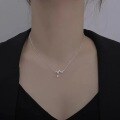 wholesale 925 Sterling Silver ECG Necklace Women's Korean Style Heartbeat Pendant Minimalist Chic Collarbone Chain-0-2