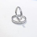 wholesale Silver Metal, Love of a Lifetime Fashionable Minimalist Couple Rings Niche Design High-End Sense Valentine's Day Gift for Boyfriend/Girlfriend Matching Rings Wholesale-0-3
