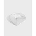 wholesale S925 Sterling Silver Exaggerated Geometric Irregular Textured Korean Version INS Niche Design Open Adjustable Ring for Women-0-0