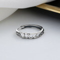 wholesale S925 Sterling Silver Chao Sheng Heartbeat Valentine's Day Gift Ring, Minimalist Korean-style Versatile Couple's Index Finger Ring-0-2