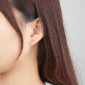 wholesale 925 Sterling Silver Wholesale Demon Eye Ear Pins With Micro-inlaid Zirconia,。-0-2